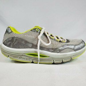 Abeo Rocs Women 9 Aubrey Grey Lime Walking Shoes